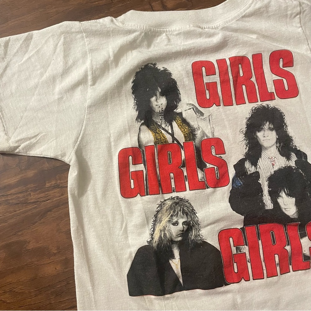 Vintage 1987 Mötley Crüe Girls Girls Girls Tour T-Shirt Women’s Small